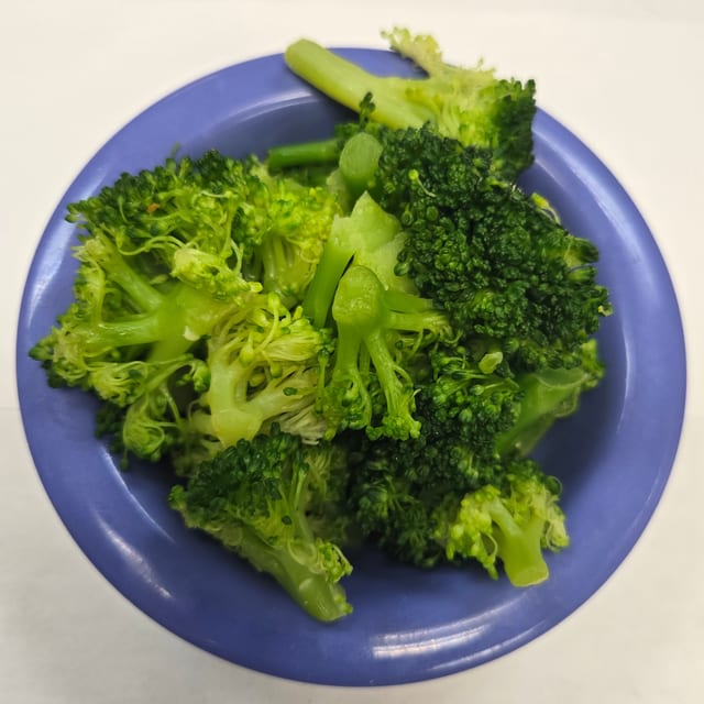 Steamed Broccoli.